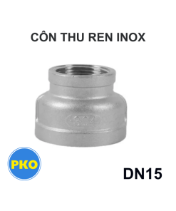Côn thu ren inox DN15