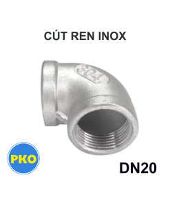 Cút ren inox DN20