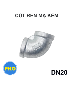 Cút ren mạ kẽm DN20