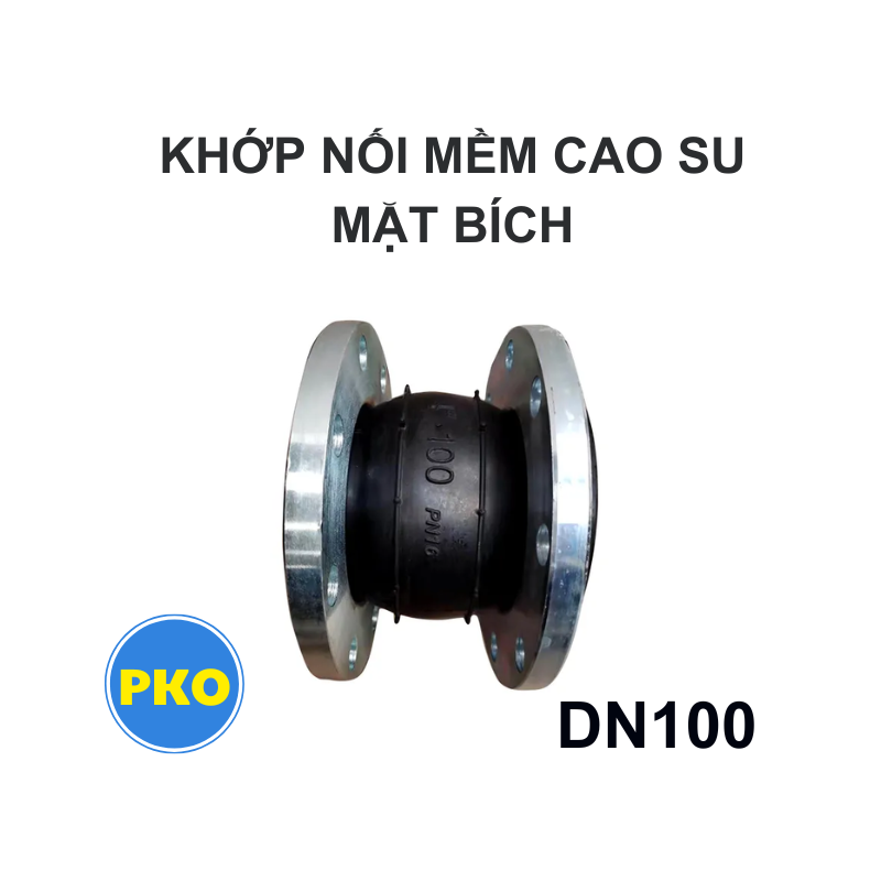 Khớp nối mềm cao su mặt bích DN100