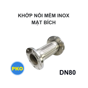 Khớp nối mềm inox mặt bích DN80