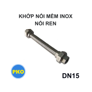 Khớp nối mềm inox nối ren DN15