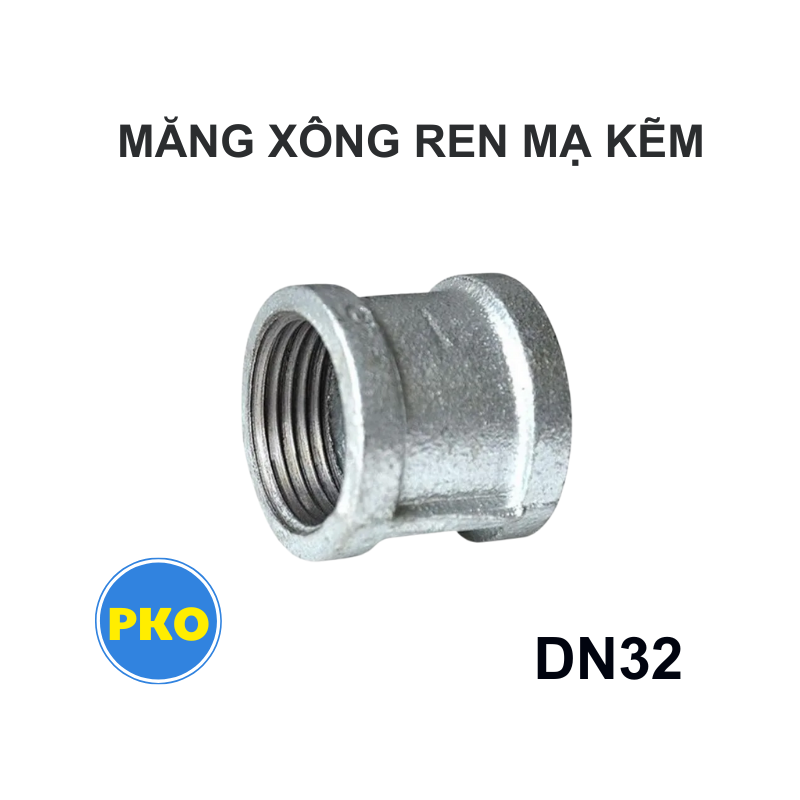 Măng sông ren mạ kẽm DN32