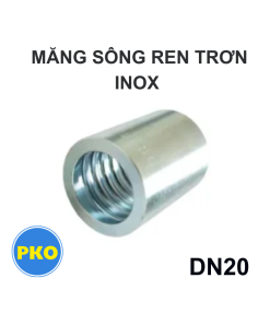 Măng sông ren trơn inox DN20
