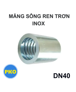 Măng sông ren trơn inox DN40