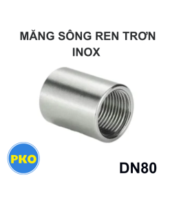Măng sông ren trơn inox DN80