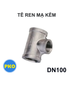Tê ren mạ kẽm DN100