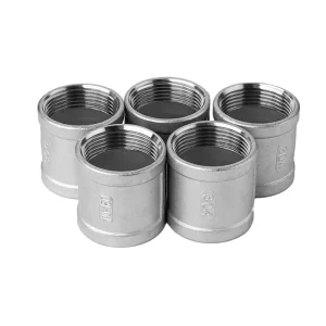 Măng sông ren inox có gờ DN8