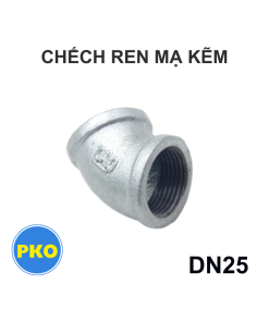 Chếch ren mạ kẽm DN25
