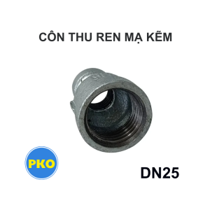 Côn thu ren mạ kẽm DN25
