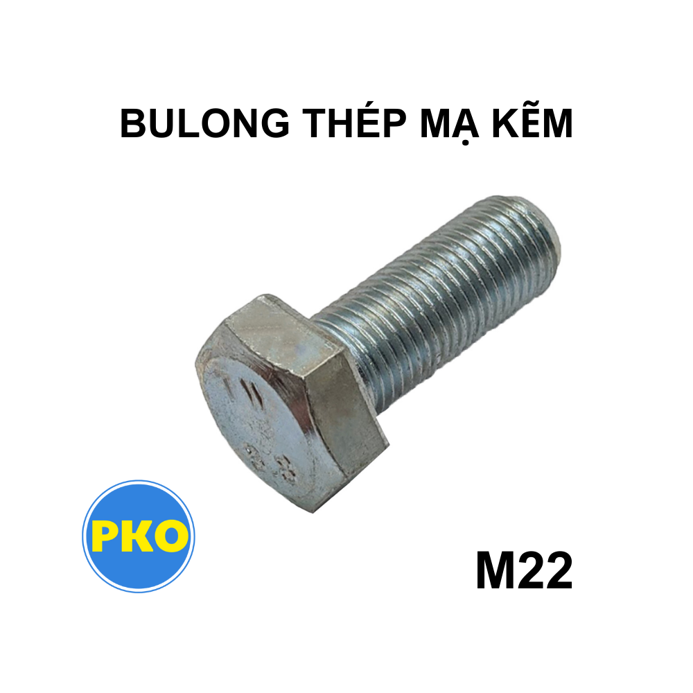 Bulong thép mạ kẽm M22