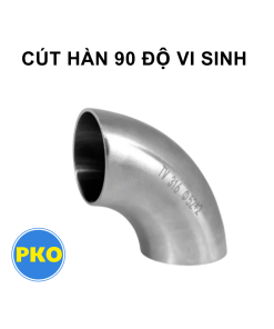 Cút hàn 90 độ inox vi sinh