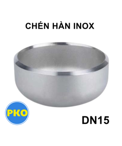 Chén hàn inox DN15